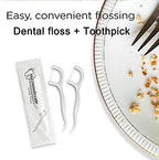 450 Count Unflavored Dental Floss Picks, Individually Wrapped, Travel Dental Flossers