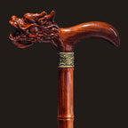 Wooden Cane, Hand Carved High-end Walking Cane for Men and Women, Lightweight Design Support Up to 500lbs Dragon Canes for Seniors, Suitable for Discerning Personal and Gift Use