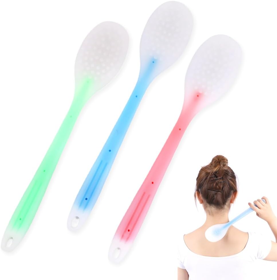 DQITJ 3 Pcs Handheld Massager Hammer Silicone Massaging Pat Body Stick Scratcher Multifunctional Knocker Back Body Shoulder Hammer Stick