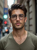 JOLLYNOVA HD7 Progressive Multifocal Reading Glasses CC530, No-Line Readers, Blue Light Blocking, Near to Far Vision