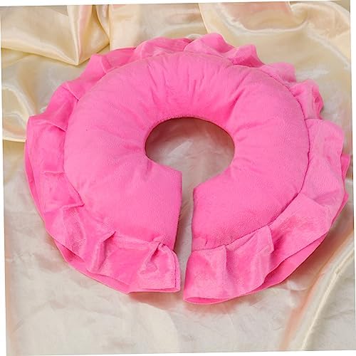 Garneck Face Massage Pillow for Spa and Beauty Salon Cotton Cushion with Breathable Design for Comfort for Relaxation and Skin Care Pink