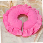 Garneck Face Massage Pillow for Spa and Beauty Salon Cotton Cushion with Breathable Design for Comfort for Relaxation and Skin Care Pink