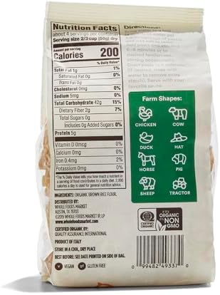 365 by Whole Foods Market, Pasta Farm Animals Tractors Gluten-Free Organic, 8.8 Ounce (Pack of 3)