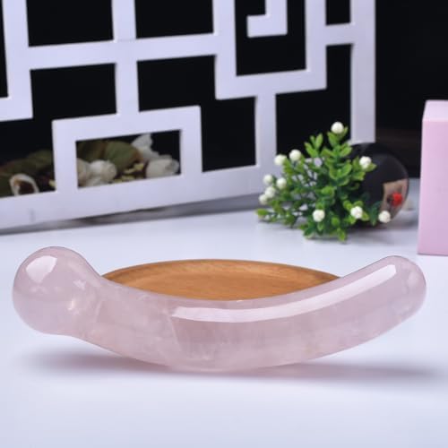 Rose Quartz Healing Wand Pink Natural Crystal 7.08 Inch Yoni Wand for Spiritual Wellness Chakra Balancing Meditation