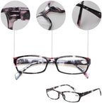 Kerecsen Reading Glasses 5 Pairs Fashion Ladies Readers Spring Hinge with Pattern Print Eyeglasses for Women (Mix Color -2, 2.25)