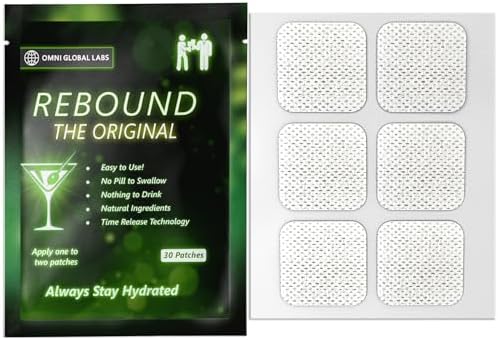 REBOUND Classic Patch - Extended Steady Release - 30 Patches - Natural Blend for a Balanced Nightlife
