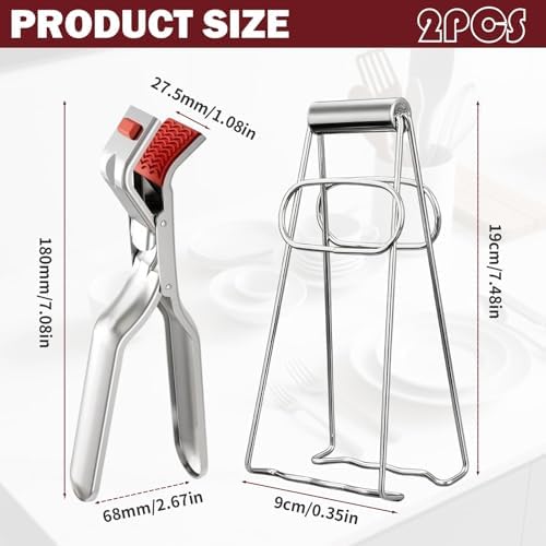 2 Pcs Hot Plate Gripper,Stainless Steel Multifunctional Hot Bowl Dish,Anti Scald Plate Gripper,Anti Scald Bowl Holder Clip,Hot Bowl Holder For Microwave, Pizza Pan, Toaster, Air Fryer, Oven, Steamer