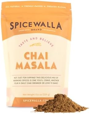 Spicewalla Masala Chai Spice | Tea, Latte, Coffee, | Powdered Spice Unsweetened (11.6 Ounce Resealable Bag)