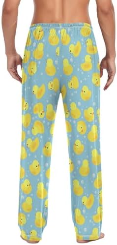 Men's Straight-Fit Pajama Pant Jersey Sleep Pjs Bottoms with Pocket Drawstring