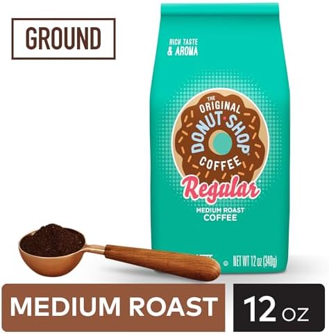 The Original Donut Shop Coffee, Regular, Medium Roast, Ground Coffee, 12 oz Bag