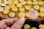 20PCS Citrine Healing Crystals Stones Heart Shaped Polished Crystal Stone Love Cute Pocket Thumb Reiki Wholesale Set Gifts Energy Balancing Meditation Mothers Day Bulk Gifts for Women