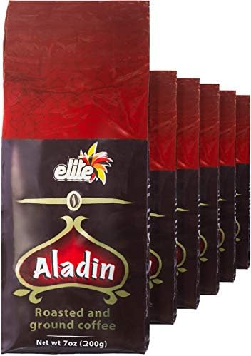 Elite Aladin Coffee, 7-ounces (Pack of 6)