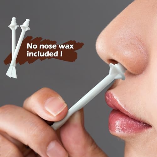 Quacc 30 PCS Plastic Nose Wax Sticks Dual-End Wax Applicator Sticks Nasal Wax Spatulas Strips for Cleaning Nose, Eyebrow, Facial Hair
