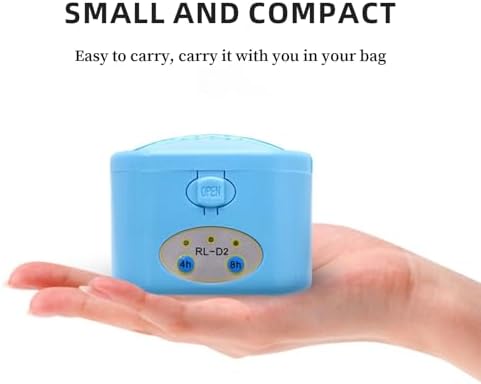 Hearing Aid Dryer for Rechargeable Hearing Aid,Hearing Aid Dryer Dehumidifier, Electronic Partner Constant Temperature Automatic Drying System, Hearing Aid Cleaner, Removes Sweat and Moisture