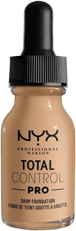 NYX PROFESSIONAL MAKEUP Total Control Pro Drop Foundation, Skin-True Buildable Coverage - Buff
