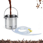 Coffee Enema Bucket Kit, Enema Kit for Colon Cleansing Bucket, Home Colonic Kit，Enema for Men/Women, Suitable for Coffee，Stainless Steel Bucket