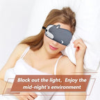 Cute Puppy Sleeping Mask Eye Mask Funny Animal 3D Contoured Sleep Mask Soft Breathable Blindfold Travel Eye Cover Eyeshade for Kids Adults Girls Boys Women Men (Dog, Grey)