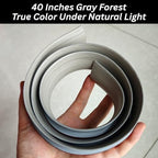 Maxiroc Floor Transition Strip Self Adhesive Carpet Wood Tile Vinyl Flooring Laminate Transition Cover Edge Trim Gap Doorway Threshold for Uneven Floors Heights Within 5 mm (40 inches, Gray Forest)