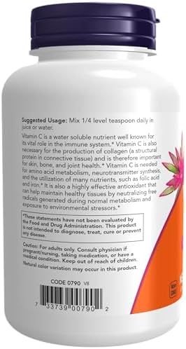 NOW Foods Supplements, Vitamin C Crystals (Ascorbic Acid) Powder , Antioxidant Protection*, 8-Ounce