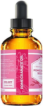 Leven Rose Pomegranate Seed Oil, 100% Pure Unrefined Cold Pressed Antioxidant Moisturizer for Hair Skin and Nails 1 oz