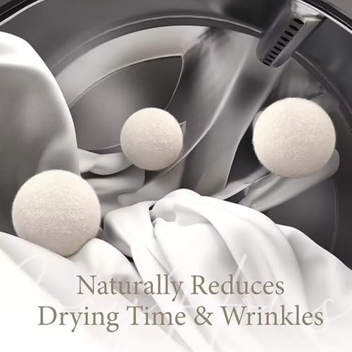 6pcs/Set Laundry Clothes Wool Dryer Balls, Laundry Tumble Dryer Balls, 5cm Laundry Softener, Reusable
