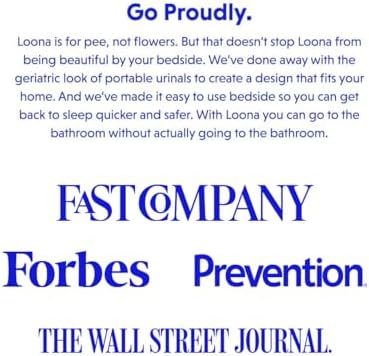 Loona Premium Female Urinal - Quiet, No Splash Design for Women - Ideal for Bedside, Travel, and Outdoor Use - Loona Blue - HSA/FSA Eligible
