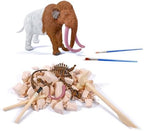 2-in-1 Mammoth Dig and Build Activity Kit, Educational Paleontology Set for Ages 6+