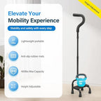 Adjustable Stair Climbing Assist Cane for Seniors, Half Step Stair Walker Aid for Walking Up Down, Portable Stair Lift Cane, Stability Walking Sticks - Step Stair Assist Device for Safety & Mobility
