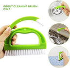 8 Pack Grout Cleaner Brush, Hand-held Groove Gap Cleaning Tools Tile Joint Scrub Brush to Deep Clean, Household Cleaning Brushes for Window Door Track, Stove Tops, Shower, Kitchen, Seams, Floor Lines