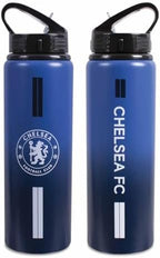 Chelsea F.C. Unisex Team Merchandise 750ml Aluminium Fade Bottle, White, One Size UK