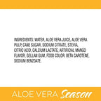 Season Aloe Vera Drink with Pulp, Mango Flavor, 16.9 fl oz (Pack of 12)