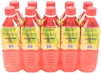 ALOEVINE Aloe Vera Juice drink Watermelon pure with chunks of aloe | 16.9 Oz 10 pack | plant based Vegetable Korean drinks
