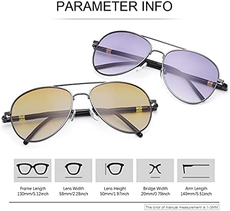 MIRYEA 2 Pairs Bifocal Reading Glasses Outdoor Sunglasses Spring Hinge UV400 Protection Sun Readers Anti Blue Light Eyewear