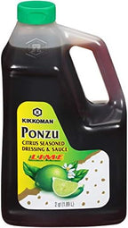 Kikkoman Ponzu Lime Plastic FS Bottle, 64 Fl Oz