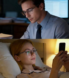 YIMI Mens Blue Light Glasses Men Computer Gaming BlueLight Blocking Glasses Metal Anti Eyestrain Clear Lens Eye Protection