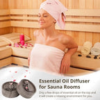 Wooden Diffuser Essential Oil 2 Pcs, Wood Walnut Diffuser, Diffuser Aromatherapy, Round Small Diffuser, Diffuser Wood Car, Freshener Air Desktop for Home, Offices, Yoga, Sauna, Spa