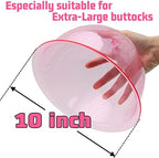 ZILAMPU Vacuum Cupping Machine Accessories, XXL 10 inch Diameter Big Buttock Shape Suction Therapy Cups 250MM with Y Hose for Butt Lift,Body Massage (Pink-1 Pair)