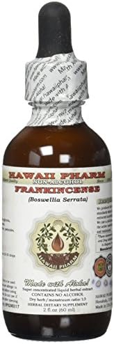 Frankincense Alcohol-Free Liquid Extract, Frankincense (Boswellia Serrata) Dried Resin Glycerite Herbal Supplement 2 oz