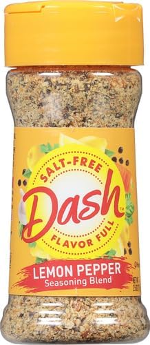 Dash Salt-Free Seasoning Blend, Lemon Pepper, 2.5 Ounce (Pack of 2)