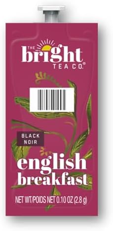 THE BRIGHT TEA CO., English Breakfast Tea Freshpacks for MARS DRINKS FLAVIA Brewer, 20 Packets
