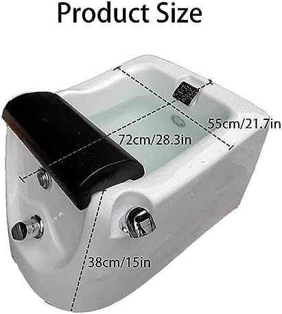 Portable Foot Spa Bathtub Acrylic Foot Bath Deep Foot Bath Spa with Massage can Automatically Drain and Adjust Hot and Cold Water Home Foot Spa Pedicure Bowl Foot Detox Bucket Tub for Home Spa Treatme