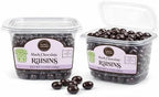 2ct Premium Dark Chocolate Covered Raisins Tub - Gourmet Snacks for Corporate Gifts, Thank You, Hostess Gifts & Chocolate Lovers