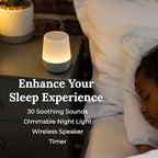 Yogasleep Duet White Noise Sound Machine & Night Light, 30 Natural Sounds,Bluetooth-Wireless Speaker for Travel,Office Privacy,Concentration,Sleep Aid for Adults & Baby, Registry & Nursery Gift,White