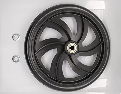 Replacement Wheel for Rollator Model 10257, Applicable Model:10257/86860/86850/425,Walker Rollator Replacement 7.5" Wheels (Available Before and After) Black-1Ea