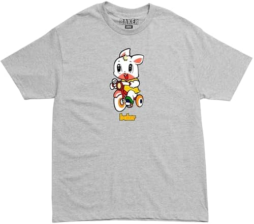 Baker Skateboards Shirt Andrew Reynolds Bunny Heather Grey
