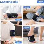 Hilph Wrist Ice Pack Wrap, Reusable Wrist Brace with Gel Hot Cold Compression Pack for Hand Injuries, Hand Ice Pack for Carpal Tunnel, Rheumatoid, Tendonitis, Swelling, Black