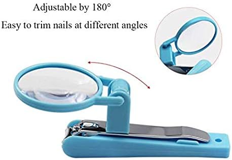 Nail Cutter with Magnifying Glass, Extra Large Nail Clipper, Stainless Steel Fingernail Magnifier Scissors Toenails Clippers for Elderly, Children