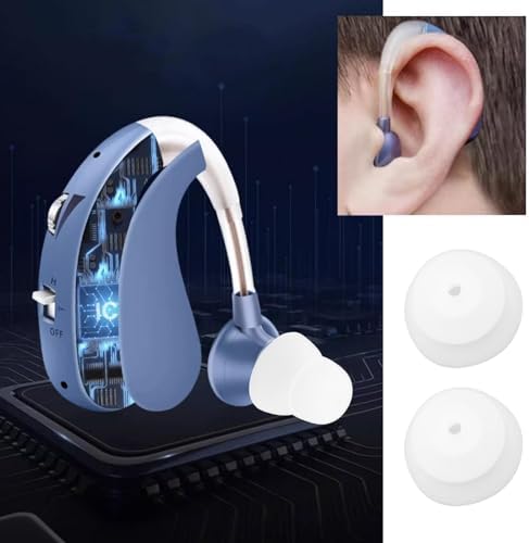 6 Pairs Transparent Hearing Aid Domes Soft Silicone Double Layer Audiphone Ear Tips Replacements Earbud Audiphone Closed Domes Small & Medium & Large