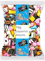 2.2 lb (1kg) Liquorice Allsorts – Classic British Candy Mix – Imported from the UK – Traditional Licorice Sweets – Packed by Krazy Kandi