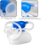 Men Urinal Bottle Portable Toilet Male Pee Bottle Reusable Urine Bottle Collector Bed Pan with 71" Long Tube and Lids for Hospital Camping Elderly Bedridden Person (2L)